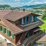 In The Countryside Kitchen Parking Lot Apartment Spiez