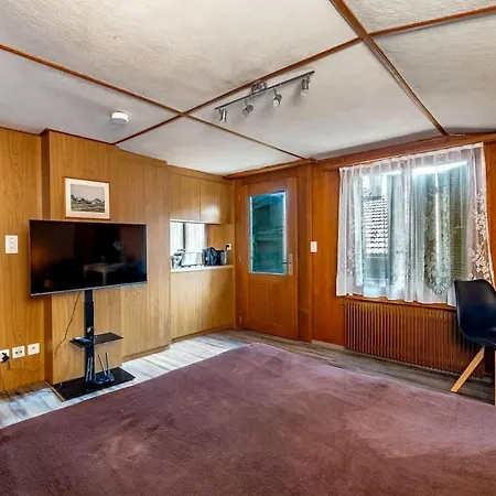 In The Countryside Kitchen Parking Lot Apartment Spiez